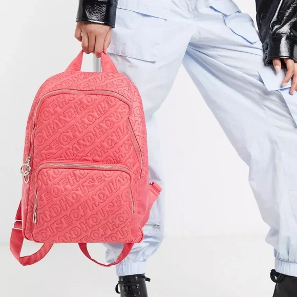 House of Holland backpack House of Holland logo backpack in black | ASOS main image 4
